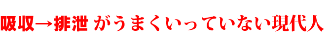 吸収排泄